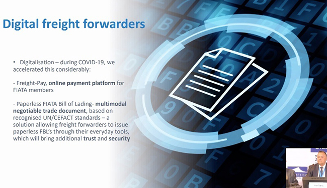 Screenshot from 2022 FIATA meeting