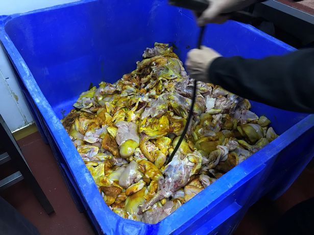 Environmental health officers discovered the shocking chicken factory operation