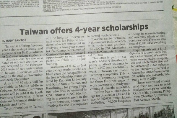 Southeast Asian students at Taiwan university working grueling, full-time factory 'internships'