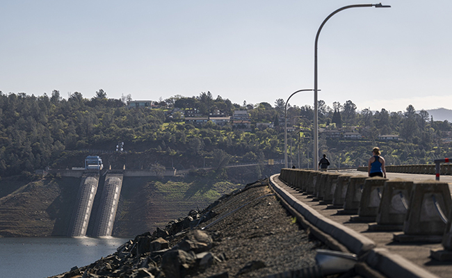 The Hyatt Powerplant at Lake Oroville in Oroville, Calif. 