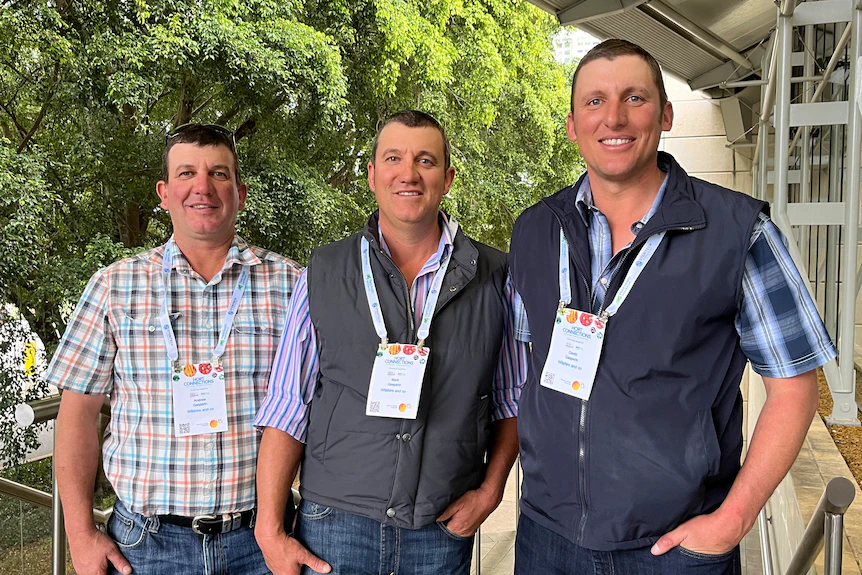 The three Gasparin brothers stand together.