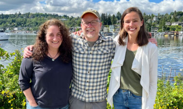 portrait of three staff members