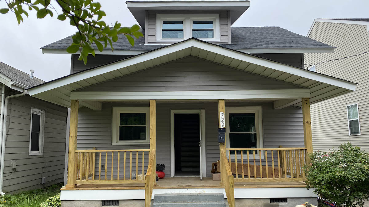The Chesterfield Heights home of Karen Speights, which is undergoing renovations by Building Resilient Solutions in order to test which flood resilience strategies work best in the face of rising waters and storms.