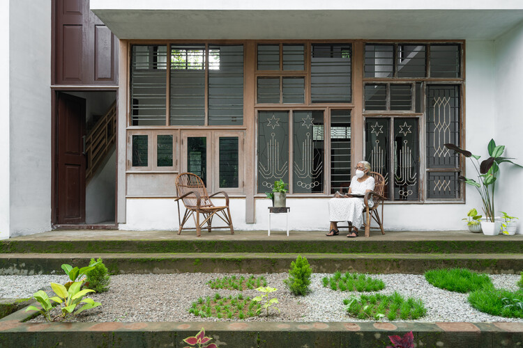 A Home Leftover / Ego Design Studio - Exterior Photography, Windows, Facade, Chair, Garden, Courtyard