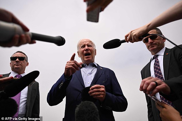 President Joe Biden spoke to reporters Saturday morning from the tarmac at LAX encouraging March for Our Lives attendees to 'keep marching'