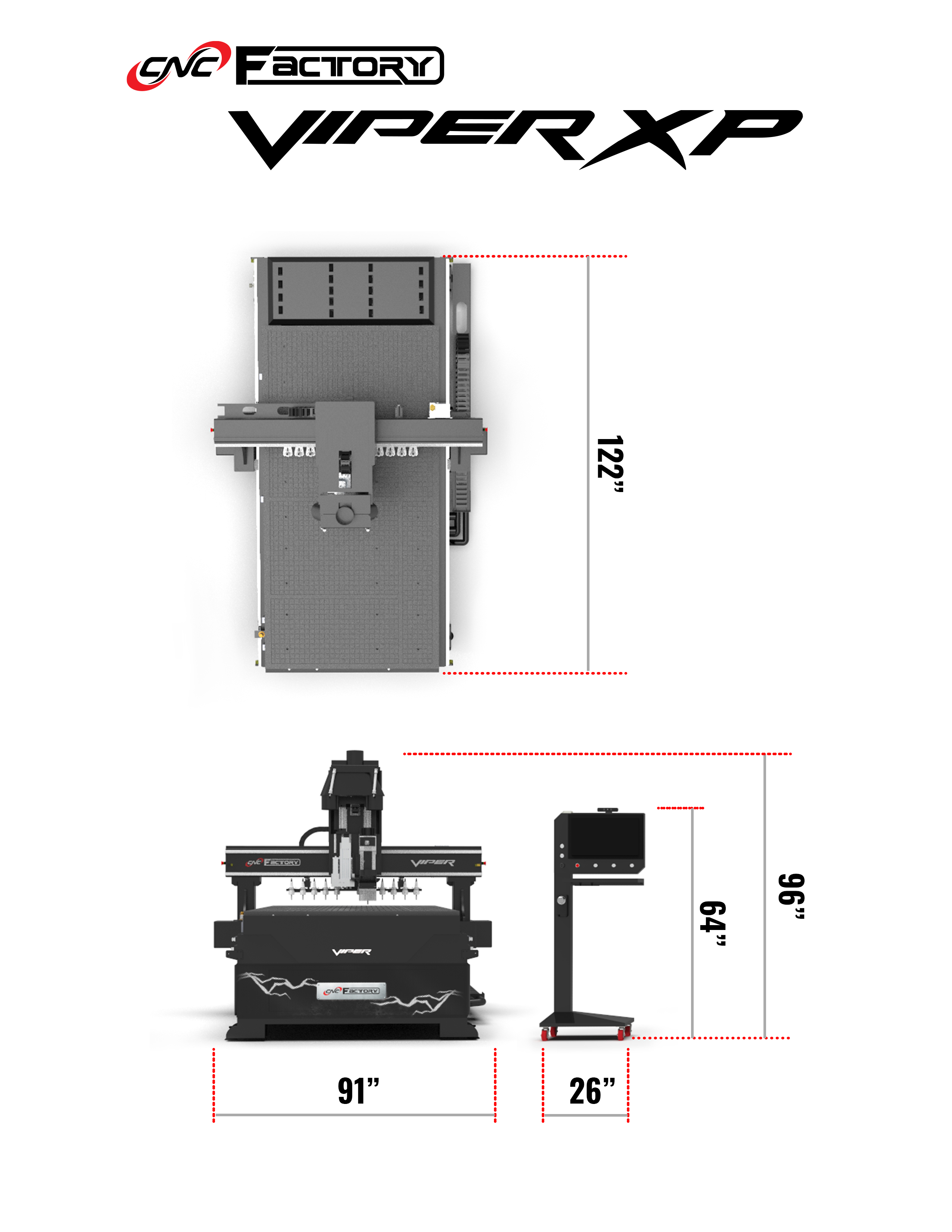 CNC Factory Viper XP small footprint