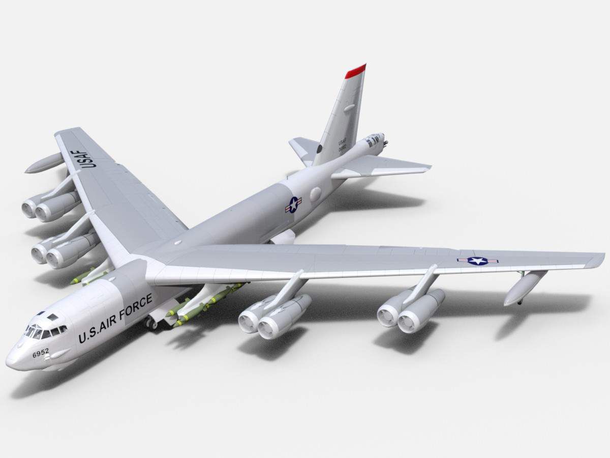 A B-52G model. (Image: renderhub.com)