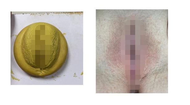All of the private parts, and figures as a whole, are modelled on real people