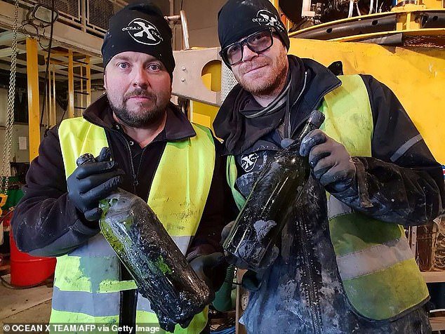 Ocean X leader Peter Lindberg with colleague Floris Marseille, pictured in November 2019