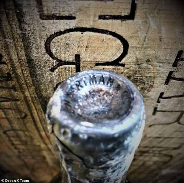 The bottom of the bottles were still clearly imprinted with the De Haartmann Cognac name