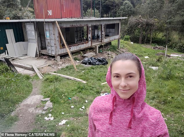 Actor Fiona Rivadeneira, 43, and her husband, Juan Carlos, 46 had long dreamed of building her own house in an exotic location. They eventually decided on the remote Colombian mountains for their dream family home