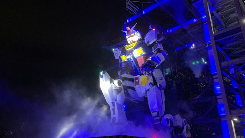 Yokohama's walking Gundam