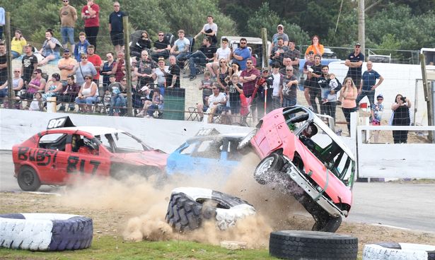 Stock car action at United Downs