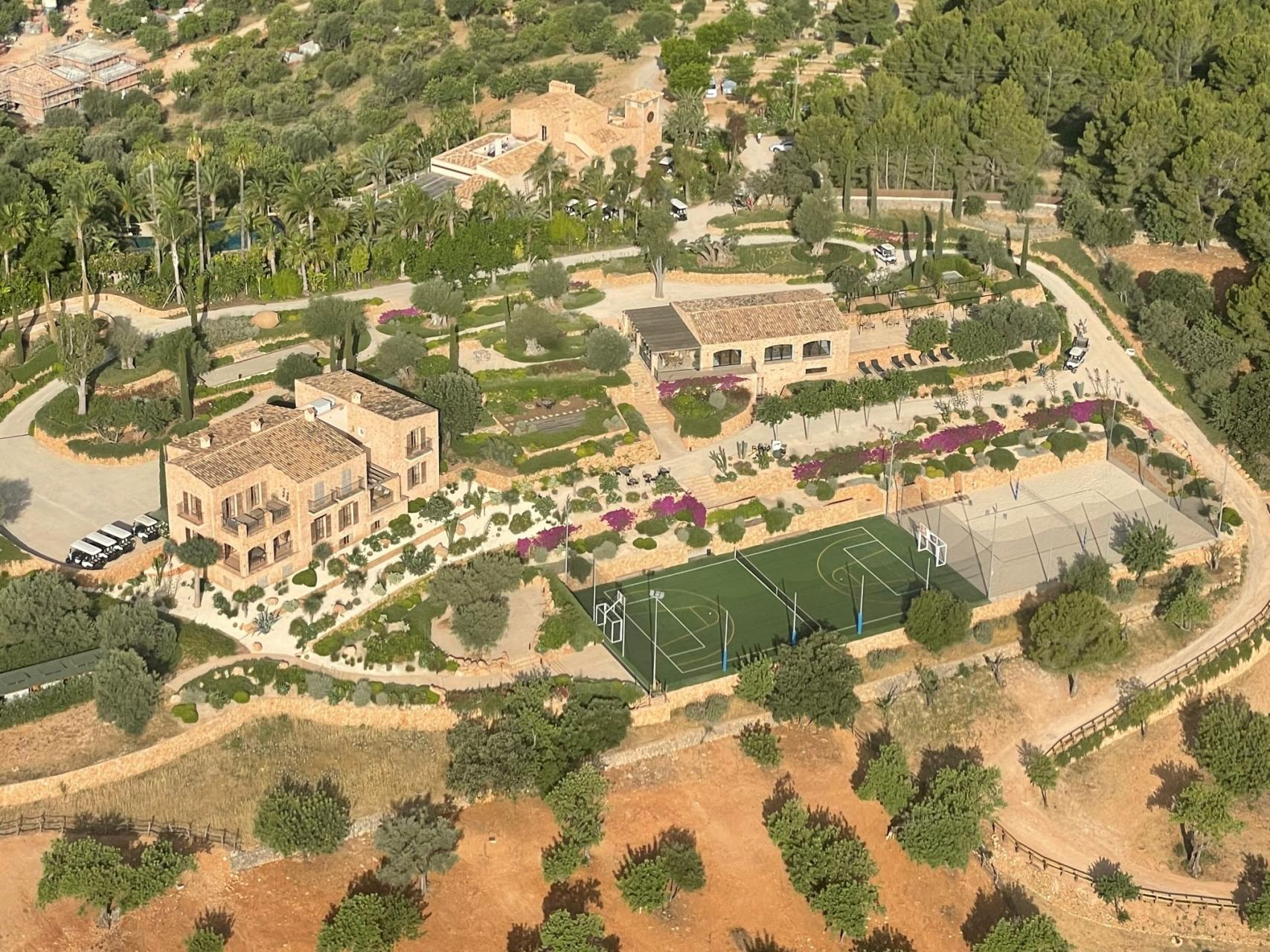 The luxury Majorca mansion the Ronaldo clan is staying at is surrounded by the Tramuntana mountains
