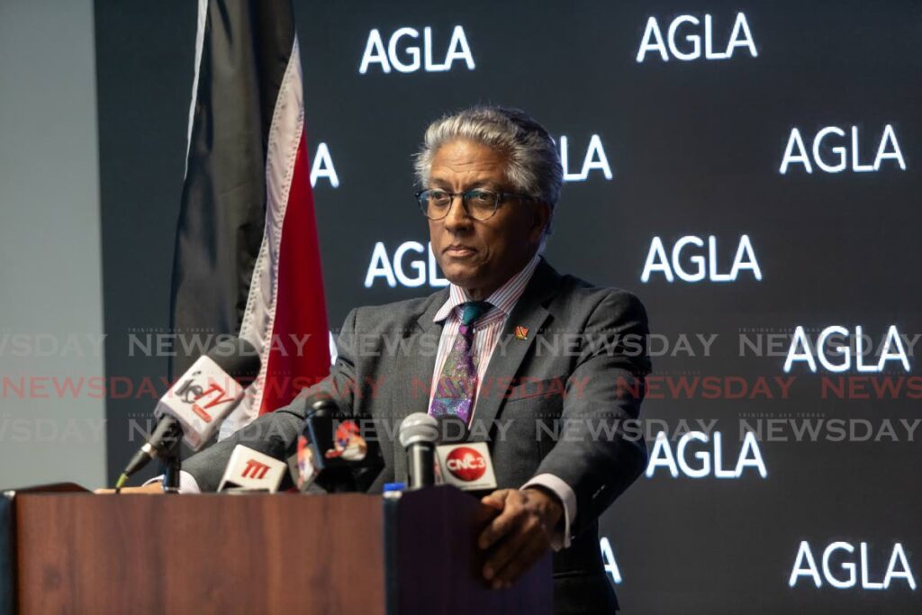 Attorney General Reginald Armour at a media conference on June 22. Photo by Jeff K Mayers