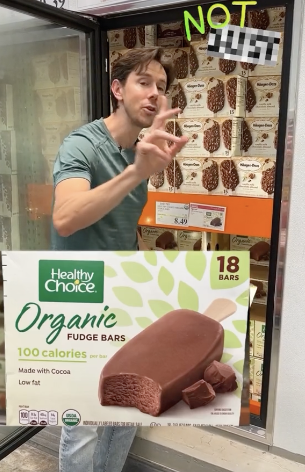 The fudge bars only contain eight grams of sugar