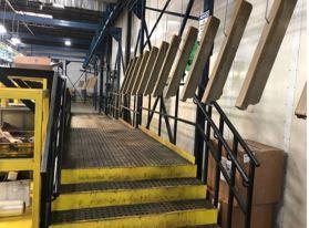 BTD fabricated a catwalk for the powder coating area.