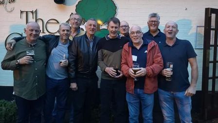 The class of 76 at the last reunion for Laurence Scott Electromotors workers.