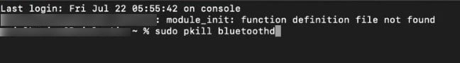 sudo pkill bluetoothd