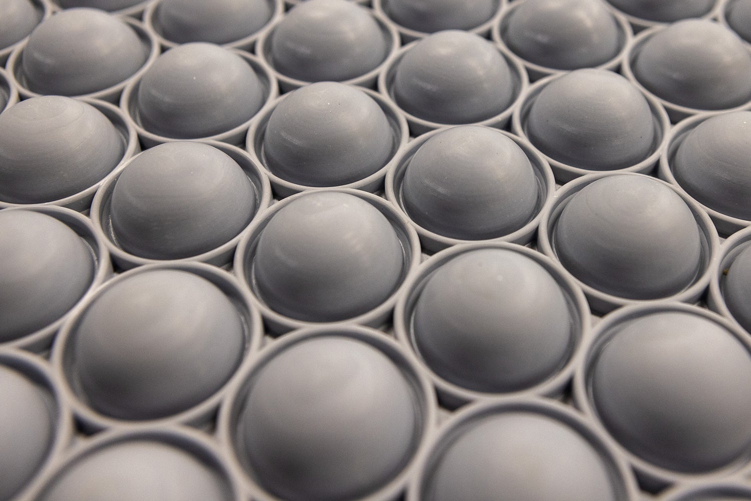 golf balls after molding