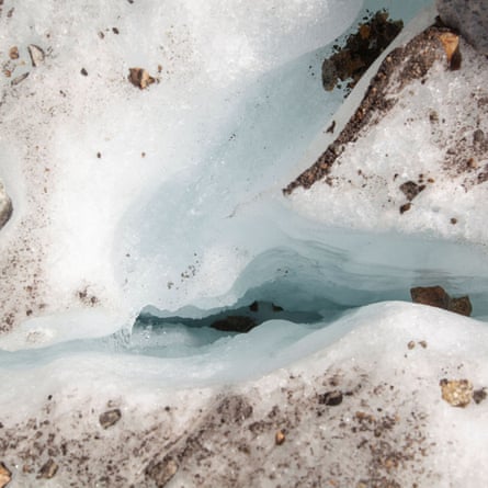Meltwater on the Pers glacier
