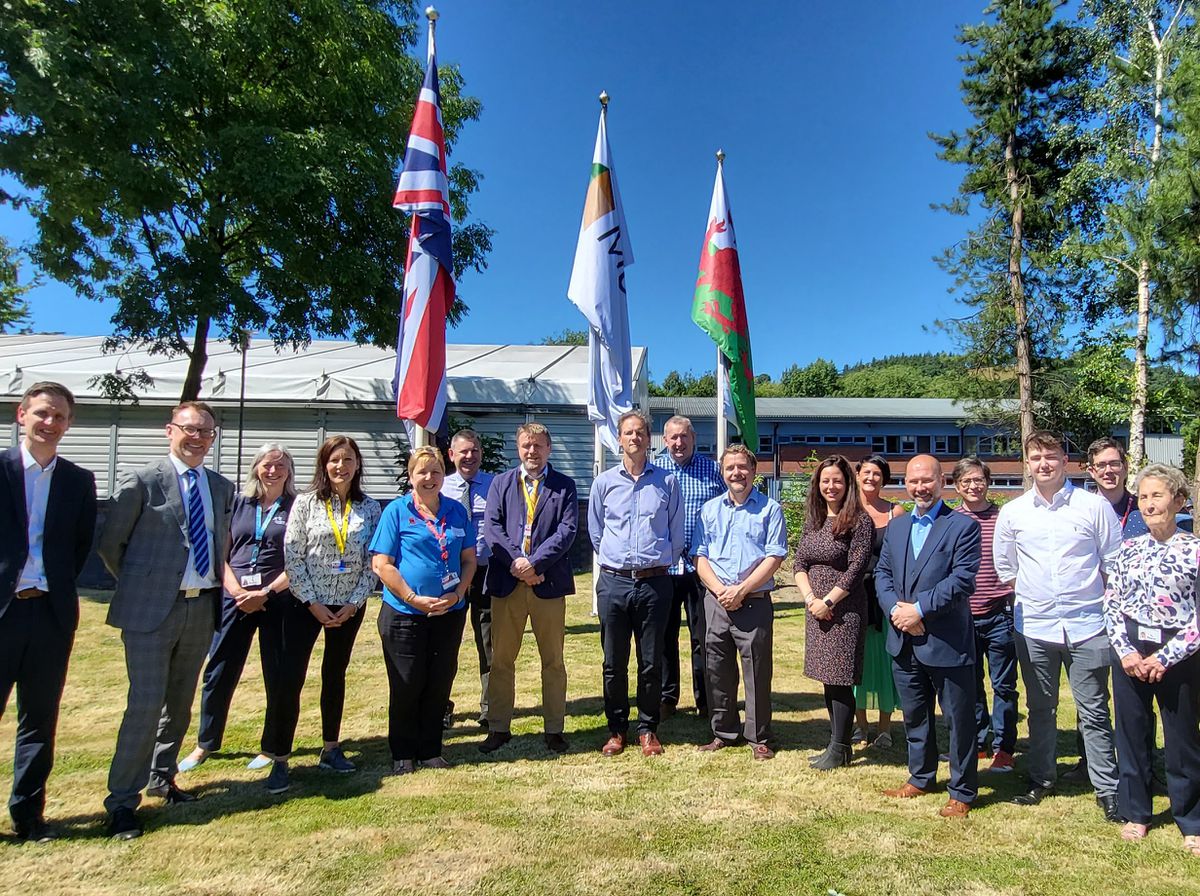 Visitors at Morland UK in Welshpool