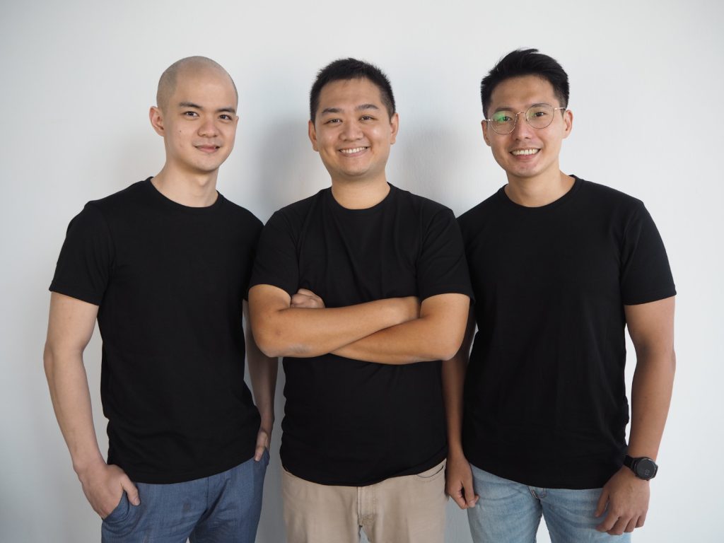 Wayne Goh, Justin Chou and Caleb Wu of Glife Technologies