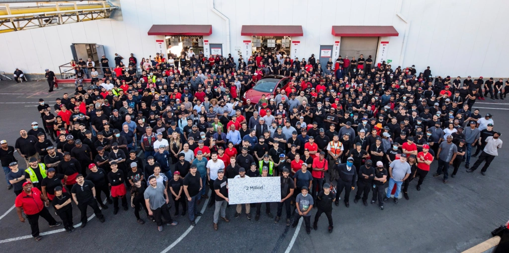 tesla 2 million milestone