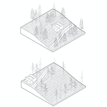 image of a home on a slope