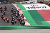 Joan Mir leads start, MotoGP race, Portuguese MotoGP. 24 April