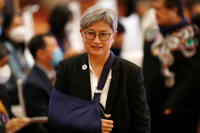 Australian foreign affairs minister, Penny Wong, seen yesterday in Phnom Penh, Cambodia.