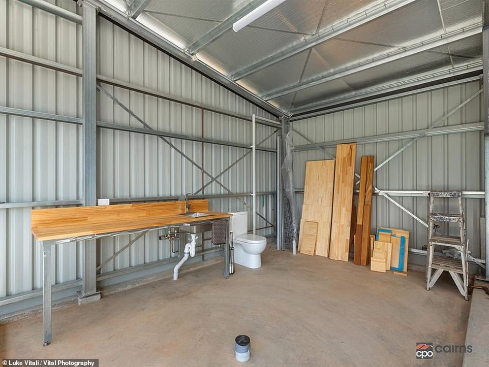 Also on the property is a huge shed where the second toilet is but you better hope the roller doors are down as the loo sits in full view