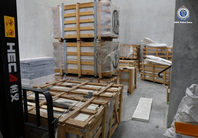 Australian Border Force officers have seized almost 750kg of methamphetamine worth $675 million in shipping containers at Sydney's Port Botany terminal.
