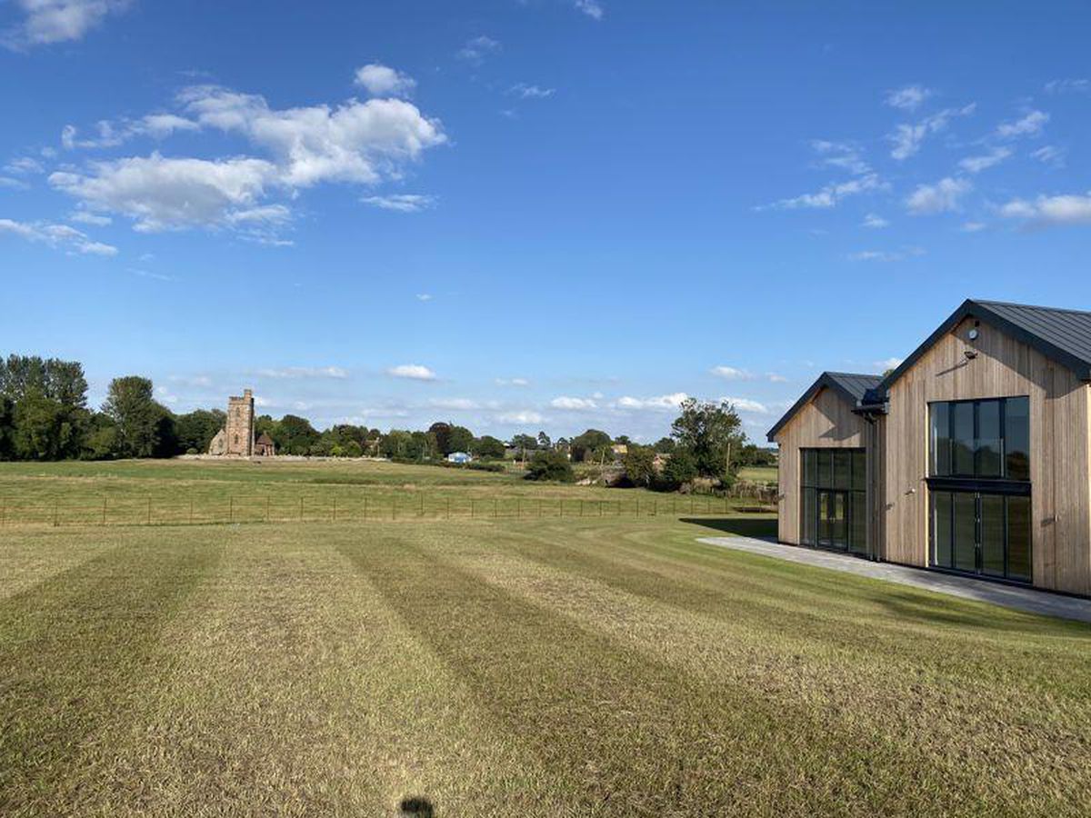 Nearby St Peter's Church can be seen from the house. Photo: James Du Pavey
