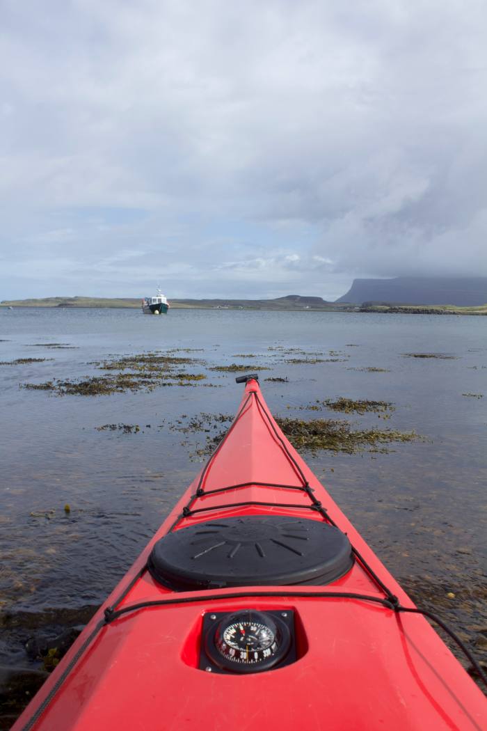 Kayaking in Loch Scridain, on the north side of the Ross of Mull