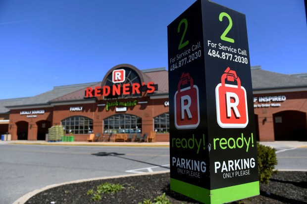 The Redner's Ready parking spaces at the Redner's Market in Wyomissing Wednesday, April 20, 2022. (BILL UHRICH -READING EAGLE)