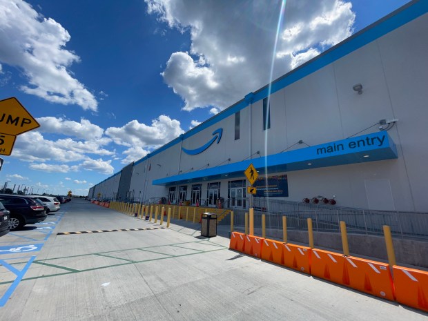 The exterior of the Amazon fulfillment center in Upper Bern Township. (PHOTO COURTESY AMAZON)