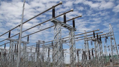 Uganda's Chinese-funded Karuma hydropower plant, pictured here in 2020, remains under construction after set-backs due to Covid-19.