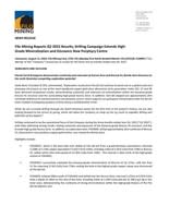 Filo Mining Reports Q2 2022 Results; Drilling Campaign Extends High-Grade Mineralization and Discovers New Porphyry Centre (CNW Group/Filo Mining Corp.)