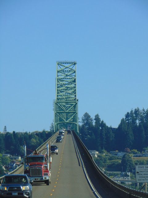 A truck and multiple cars cross the bridge. (Photo: Doug/gribblenation.org)