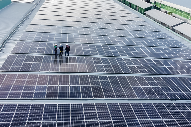Solar roof factory
