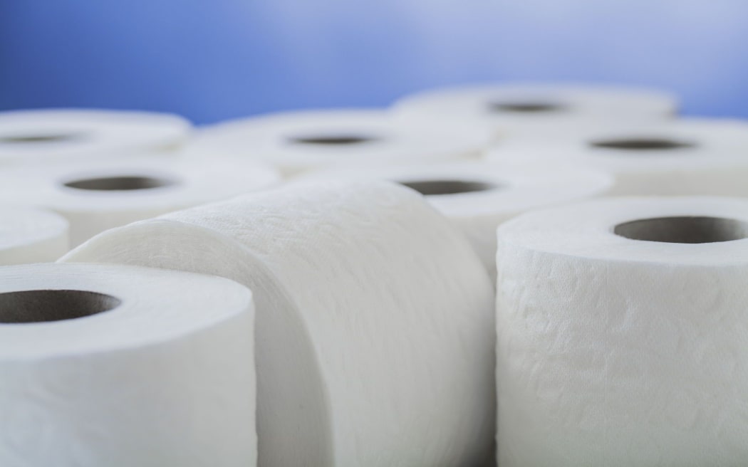 Rolls of toilet paper