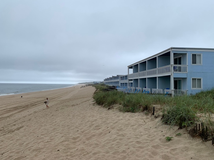 A beachfront hotel.