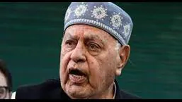 The NC said that its president Farooq Abdullah was placed under house arrested hours after chairing a meeting at the party headquarters on the third anniversary of the revocation of Article 370. (HT PHOTO)