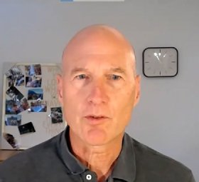 David Menninger on screen during a webinar 