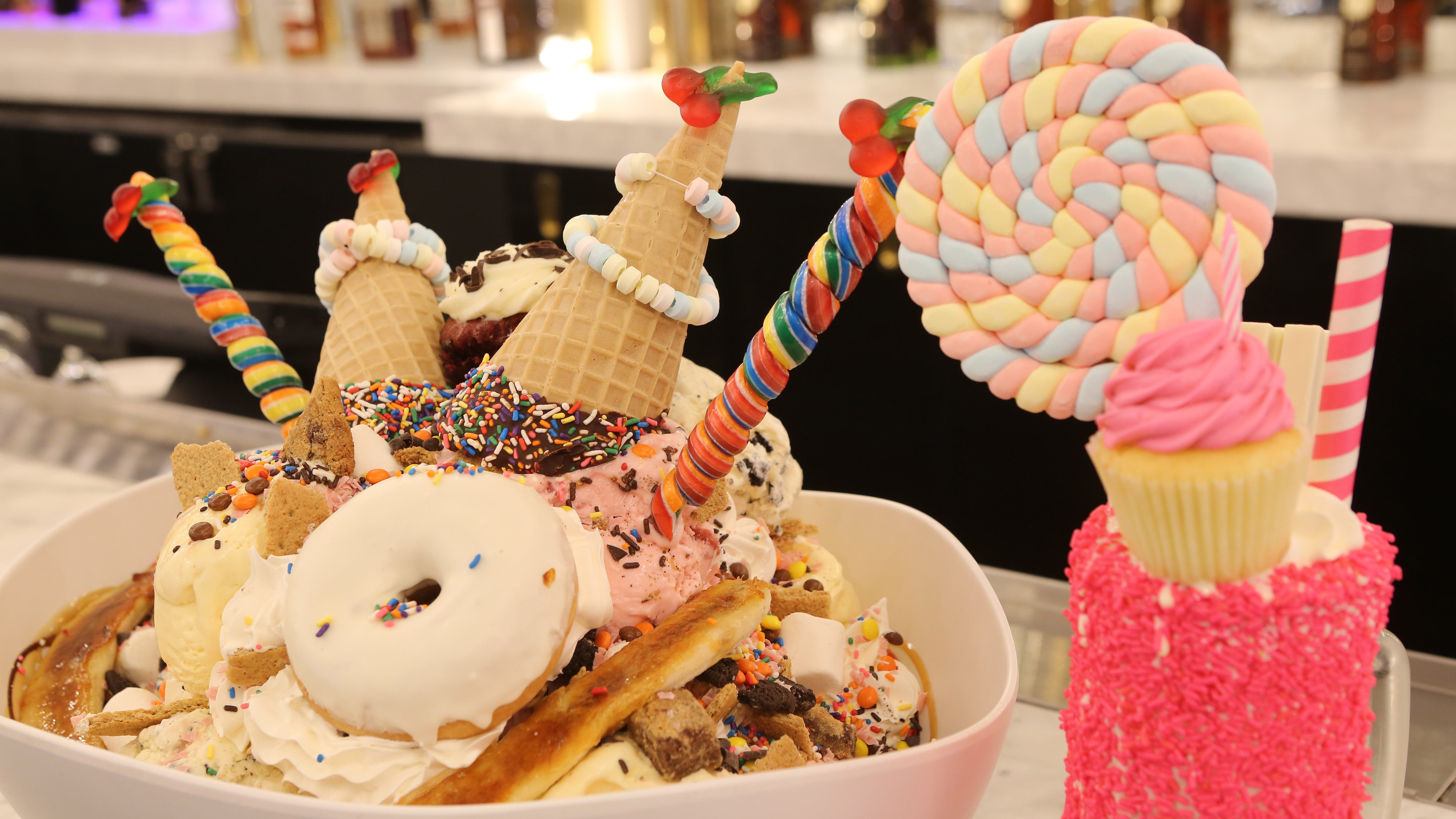 The King Kong Sundae and the Princess Milkshake are two of the most popular items available at the Sugar Factory in Dover.