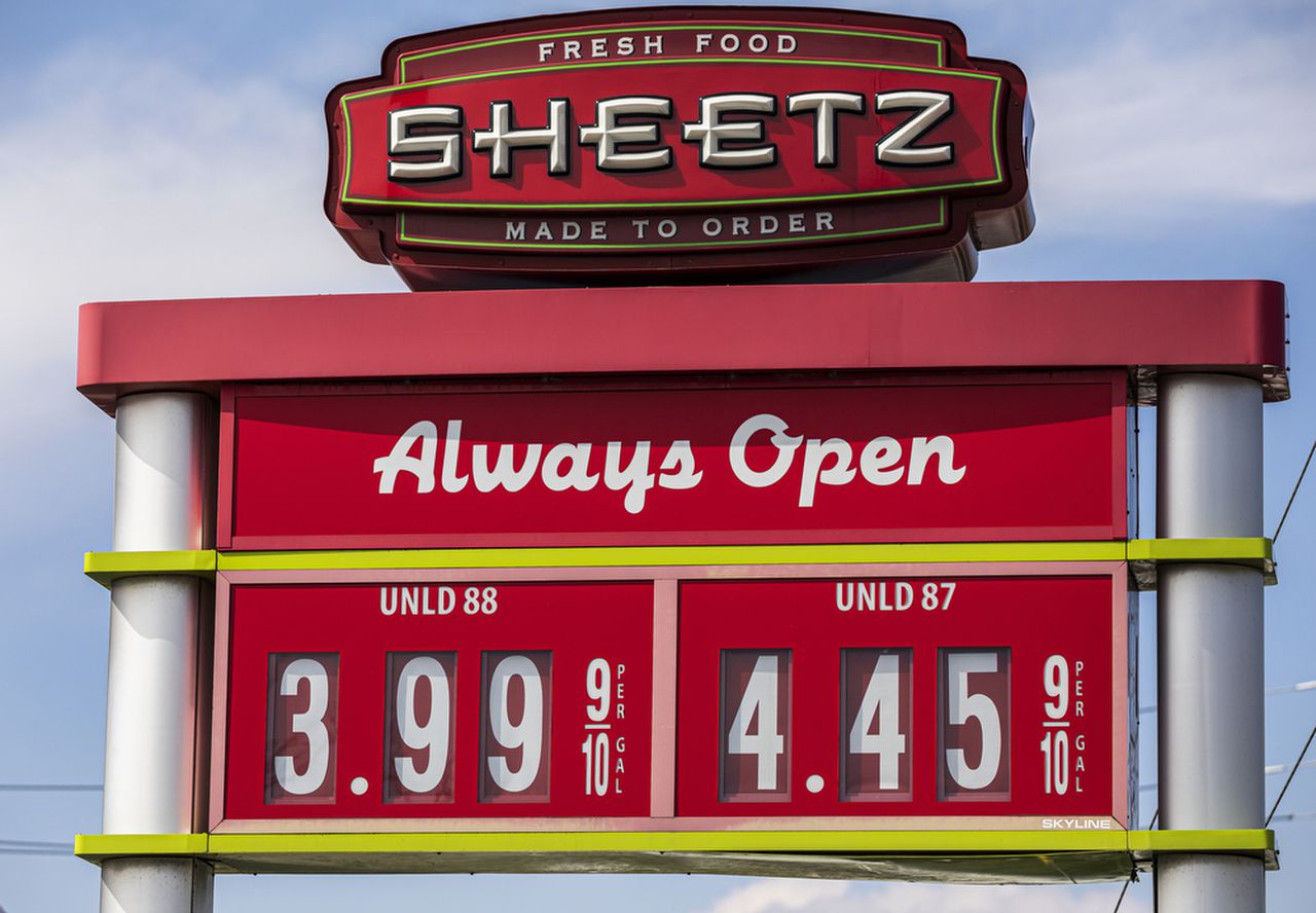 gas station sign
