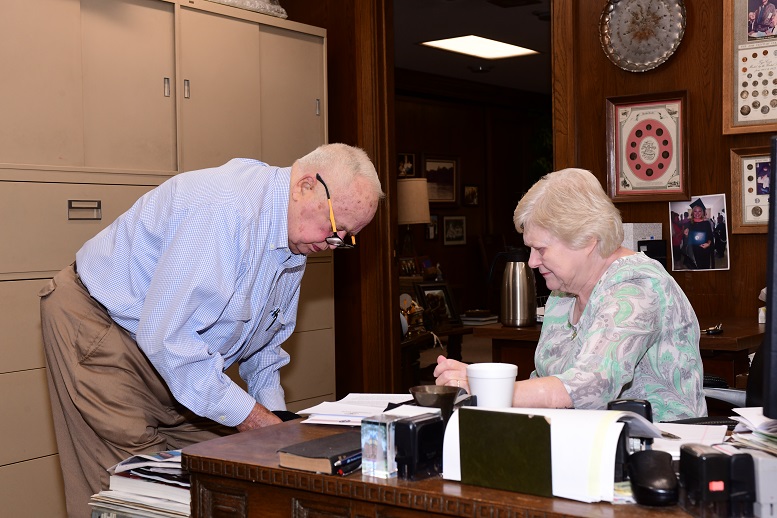 .Bob Dunlap and secretary Cheri Downs web.jpg