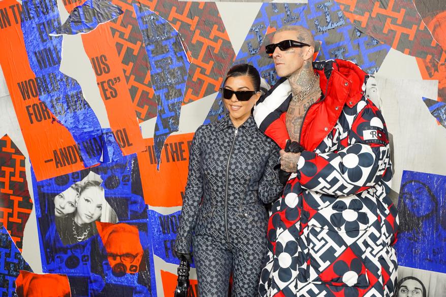 Kourtney Kardashian and Travis Barker.