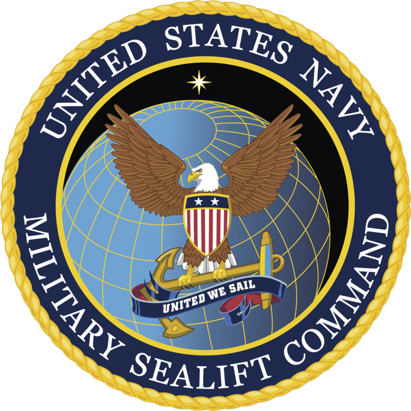 The seal of the United States Navy Military Sealift Command. (Image: MSC Public Affairs Office)